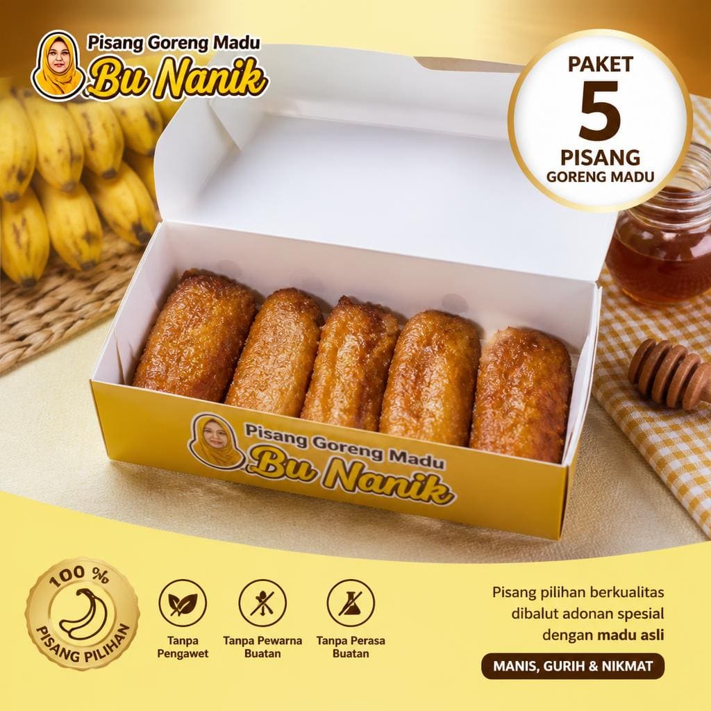Paket 5 Pisang Goreng Madu Bu Nanik